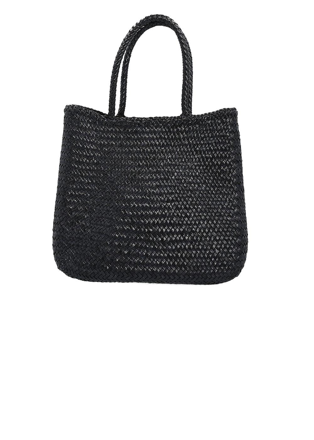 Sac cuir tressé noir top