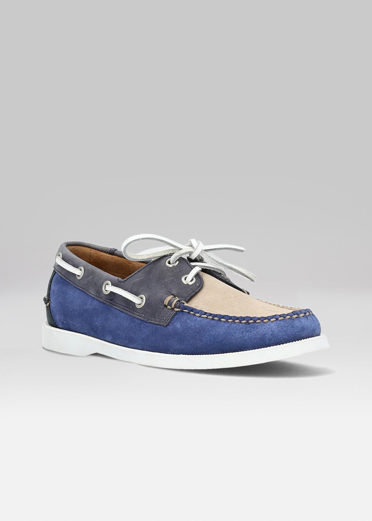 Fairmount BOAT SHOE TRICOLORE BLU Manfield