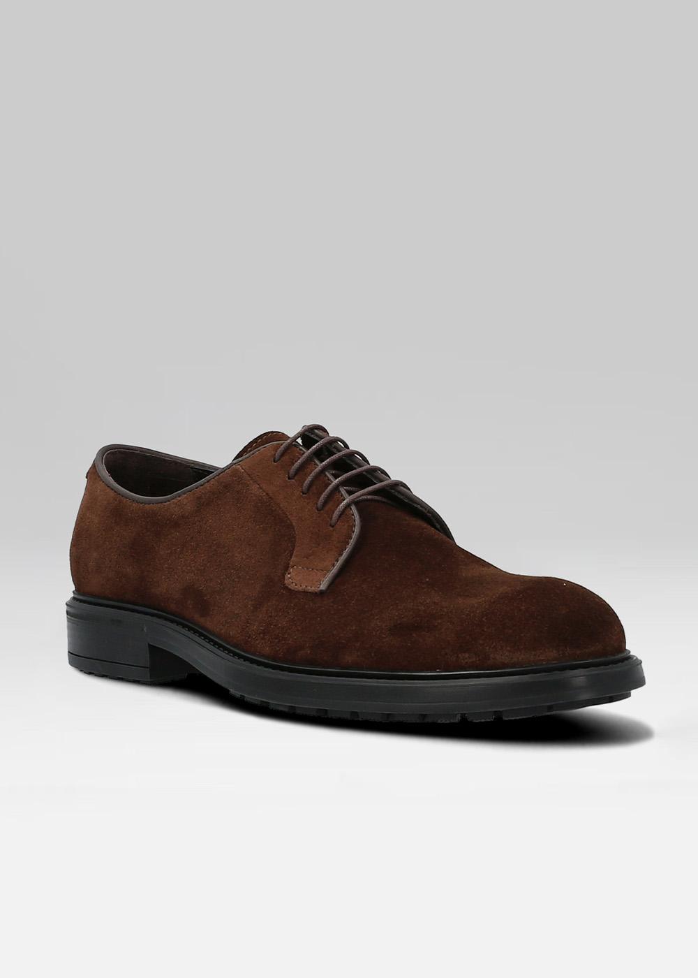 Derbies LIBERTO En Daim Marron - Taille 41 - Semelle Extérieure élastomère - Neuf Sans Emballage