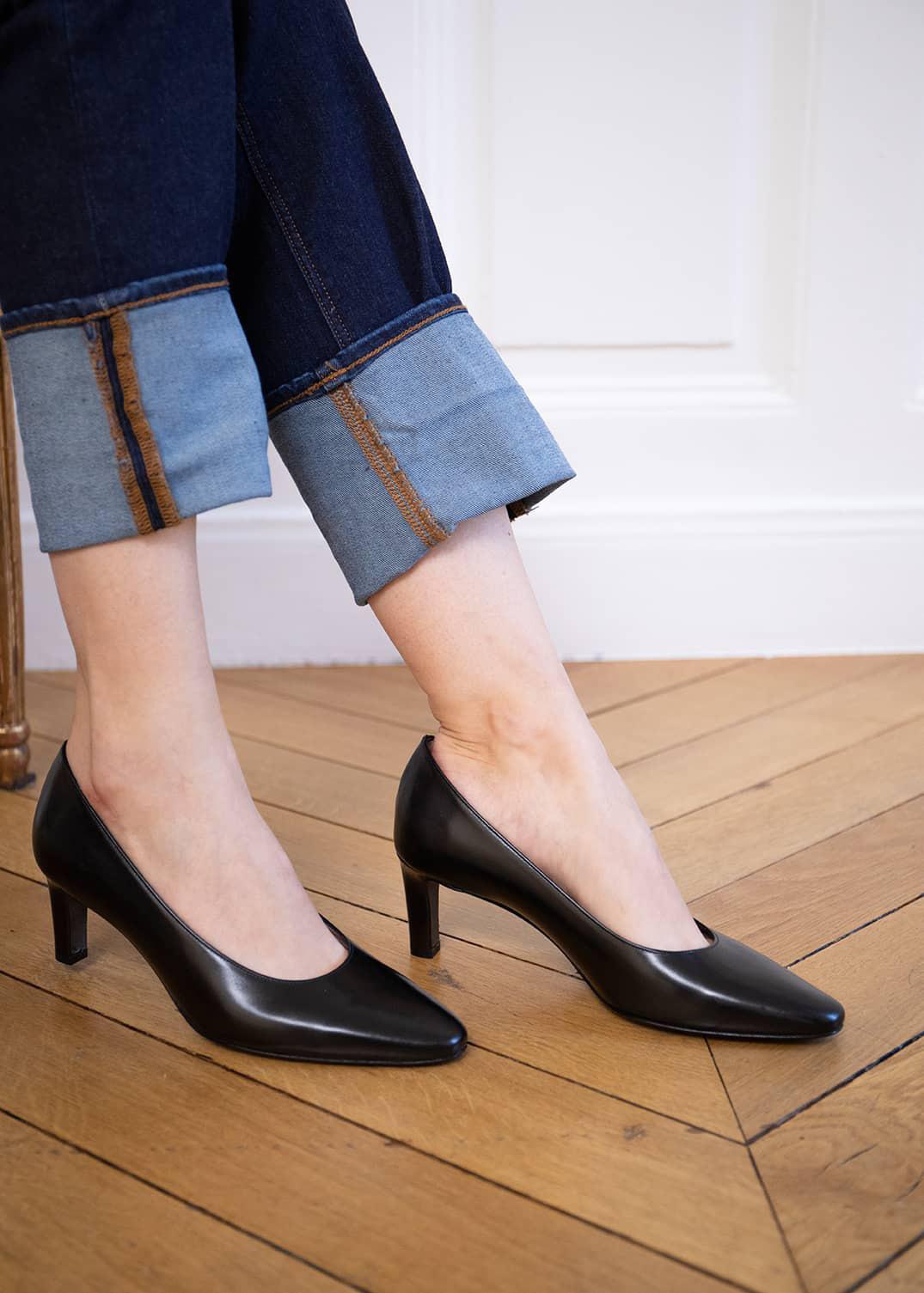 Escarpins Chaussures Art Femme Soldes Escarpins Noir Talons