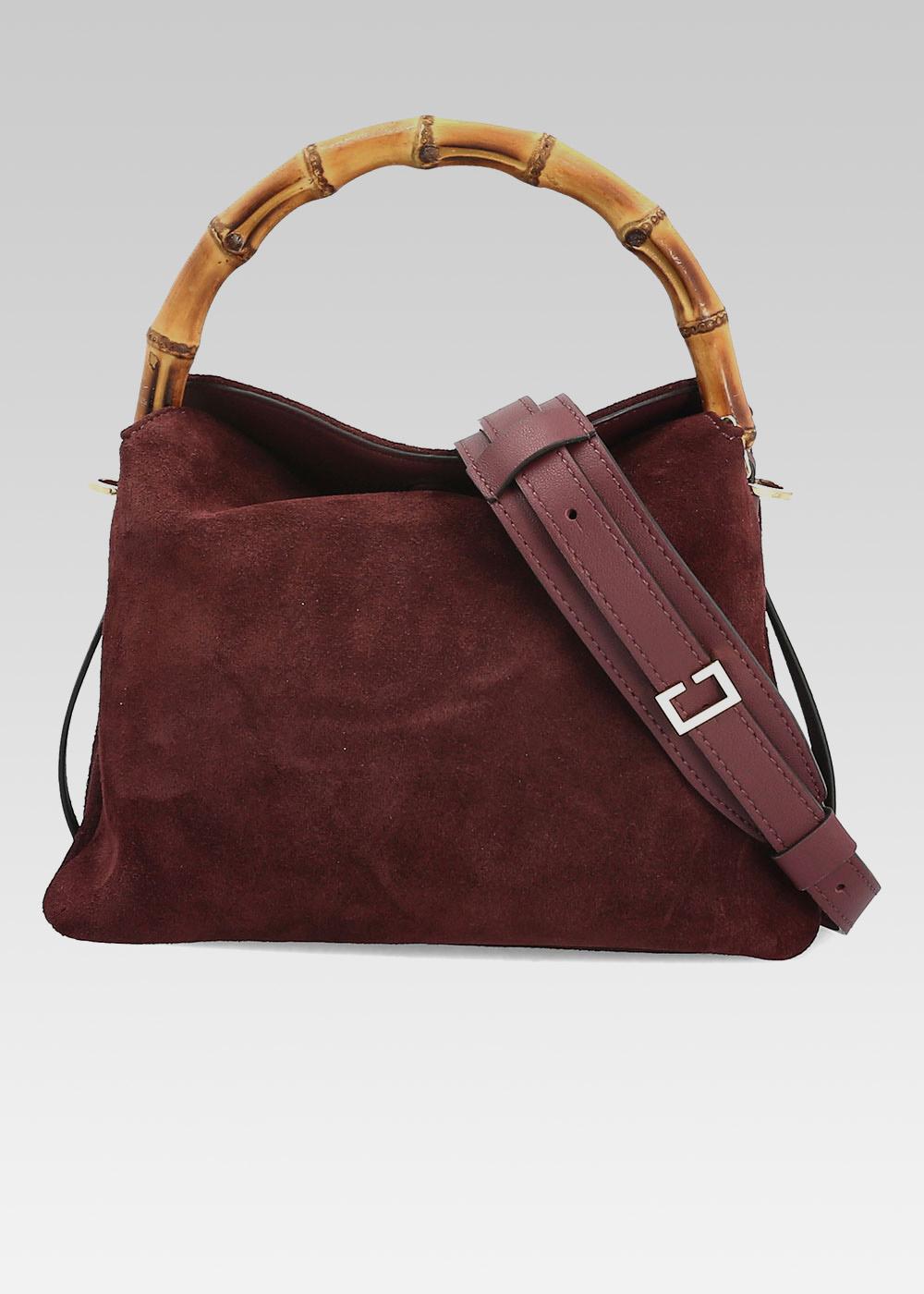Sac En Bambou Vintage 37,5x33 Cm - Fourre-tout Beige, Parfait état, Femme