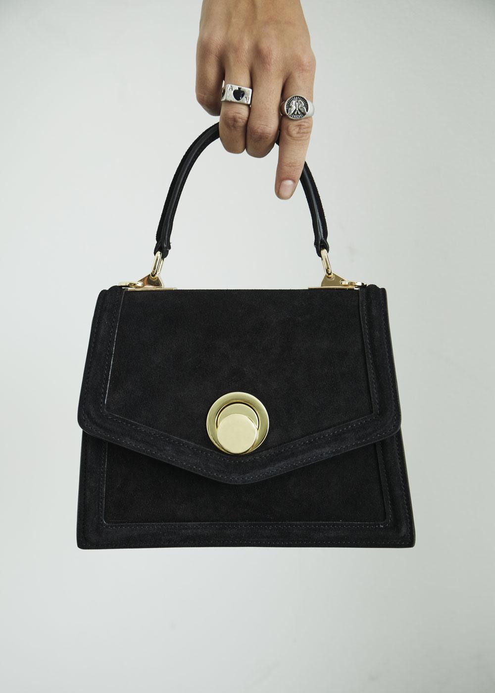 Colisee Paris PETIT SAC FERMOIR ANASTASIA NOIR Manfield