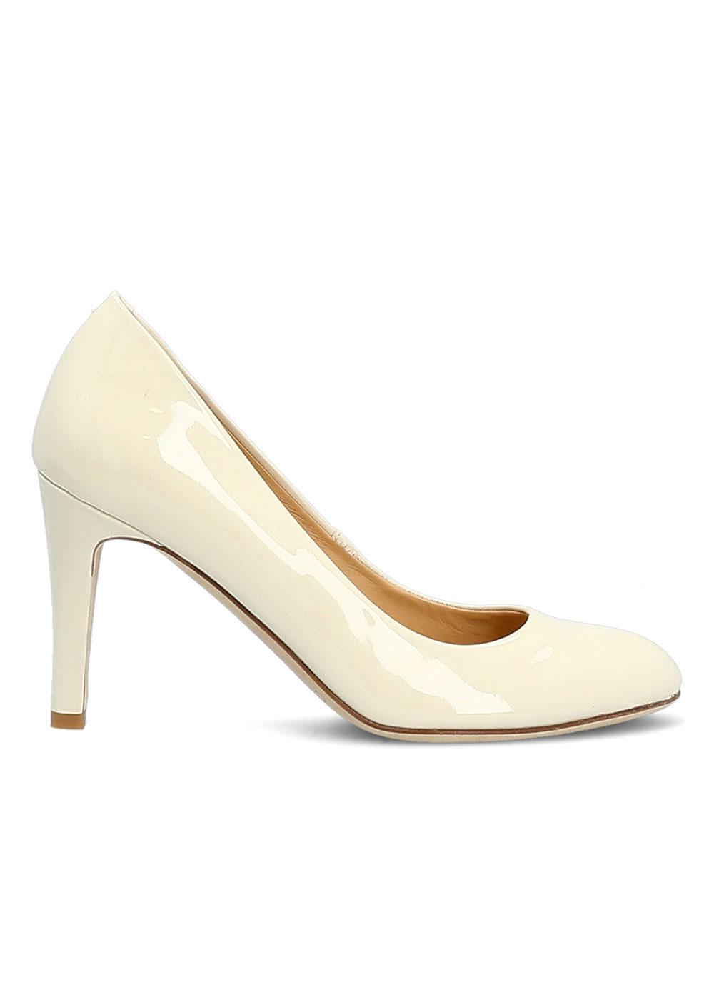 Escarpin beige vernis on sale