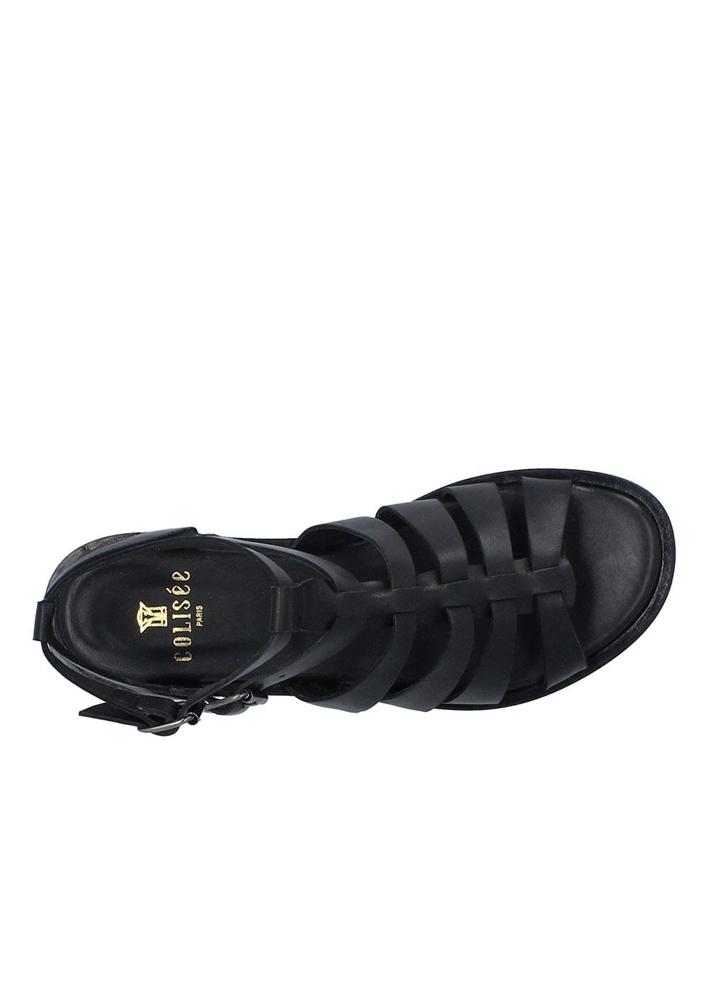 Spartiates noires femme cheap