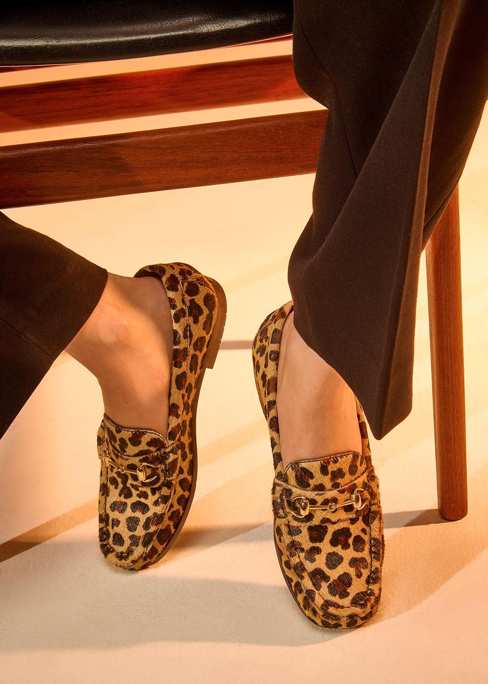 Mocassin leopard shop