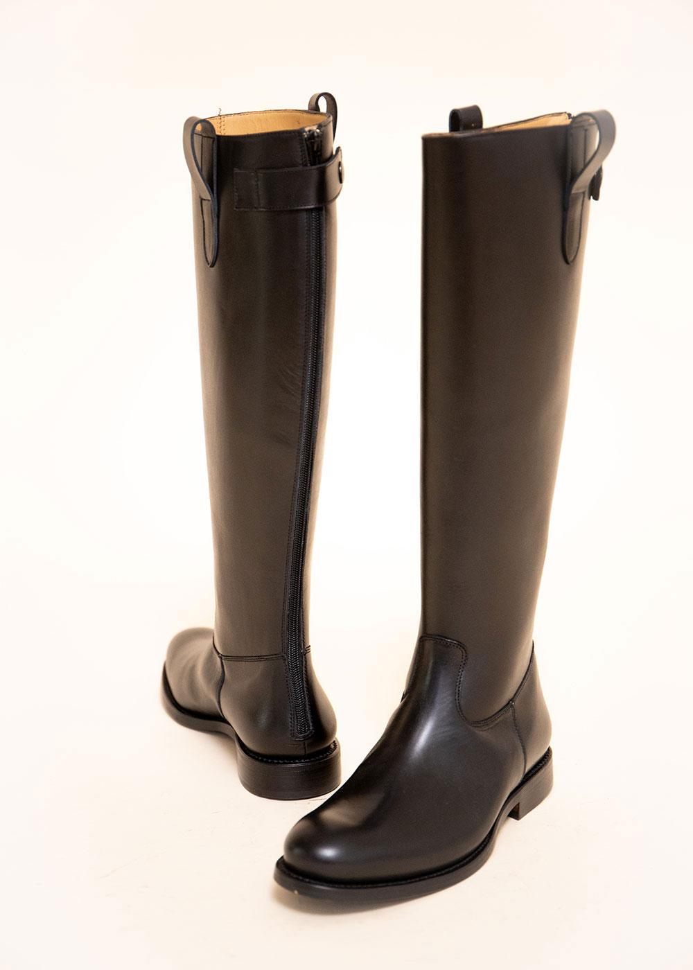 Bowen RIDING BOOTS VEAU NOIR Manfield