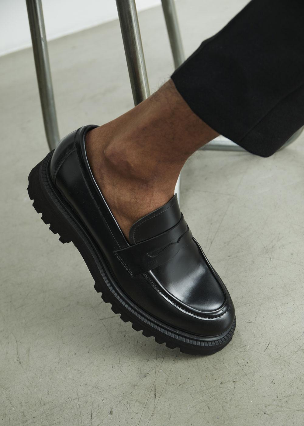 Mocassin noir clearance