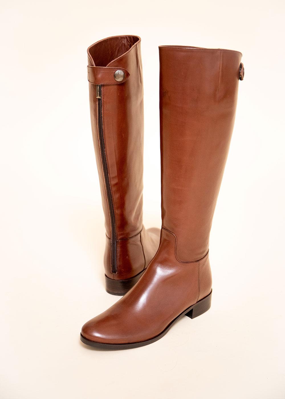 Bottes D'Équitation Chelsea Classic Kerbl En Cuir Marron Foncé – Taille 43