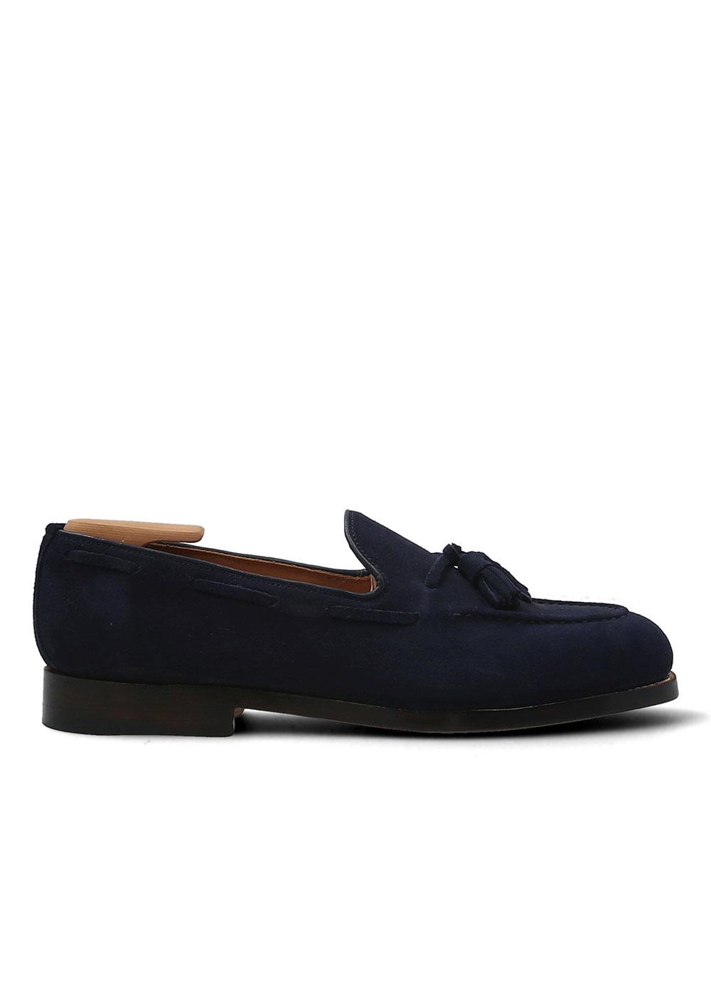 Bowen MOCASSIN BRIGHTON VELOURS MARINE Manfield