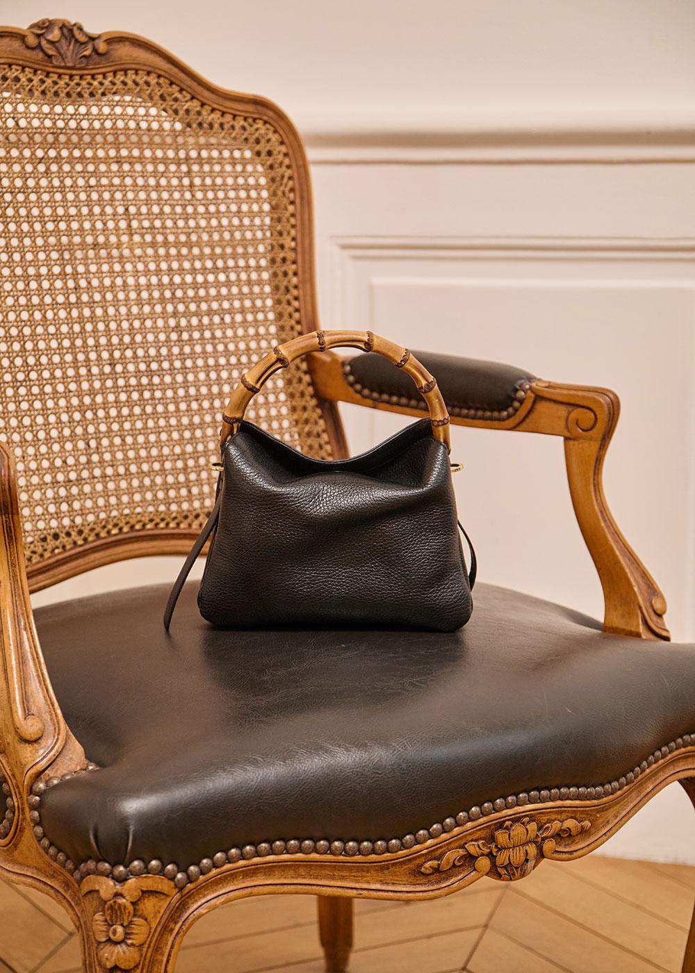Sac bambou noir outlet