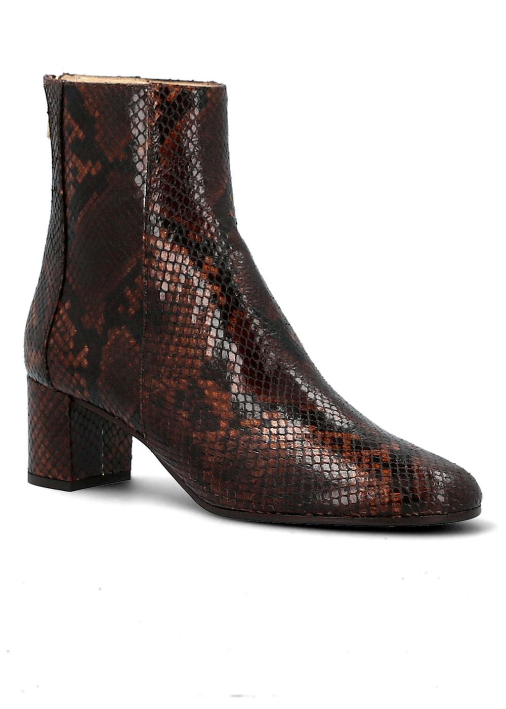 Manfield BOOTS KINGSWOOD FACON PYTHON MULTI MARRON Boots