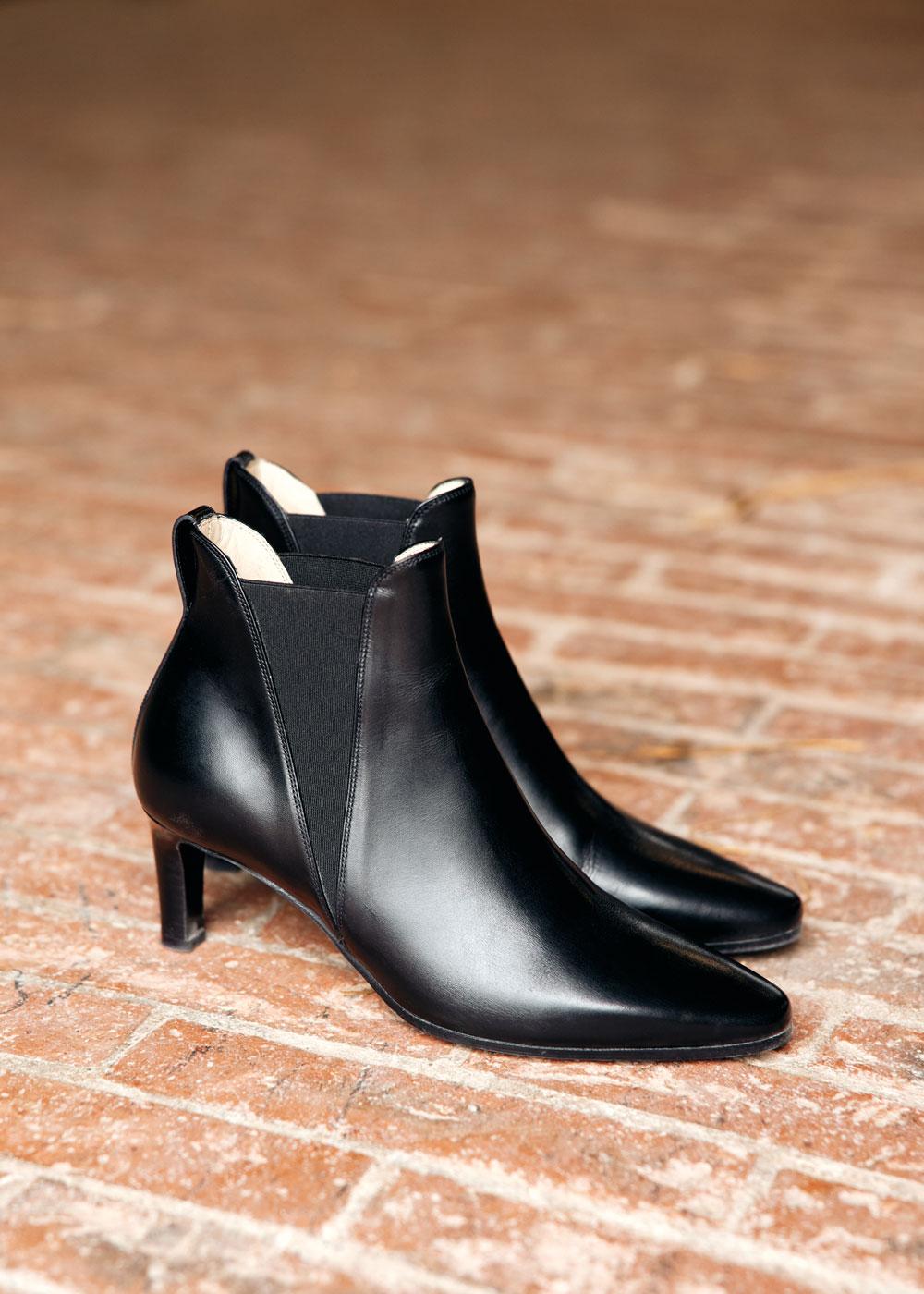 Manfield LOW BOOTS BERGAME CUIR NOIR Manfield