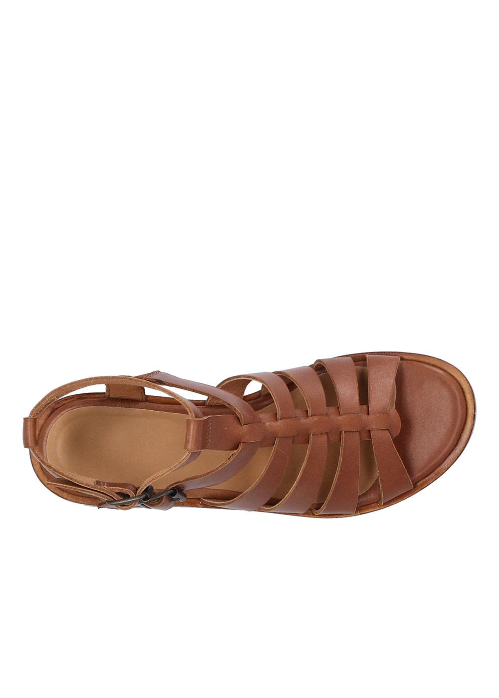 Colisee Paris SANDALE SPARTIATE ANTOINETTE CUIR CAMEL Manfield