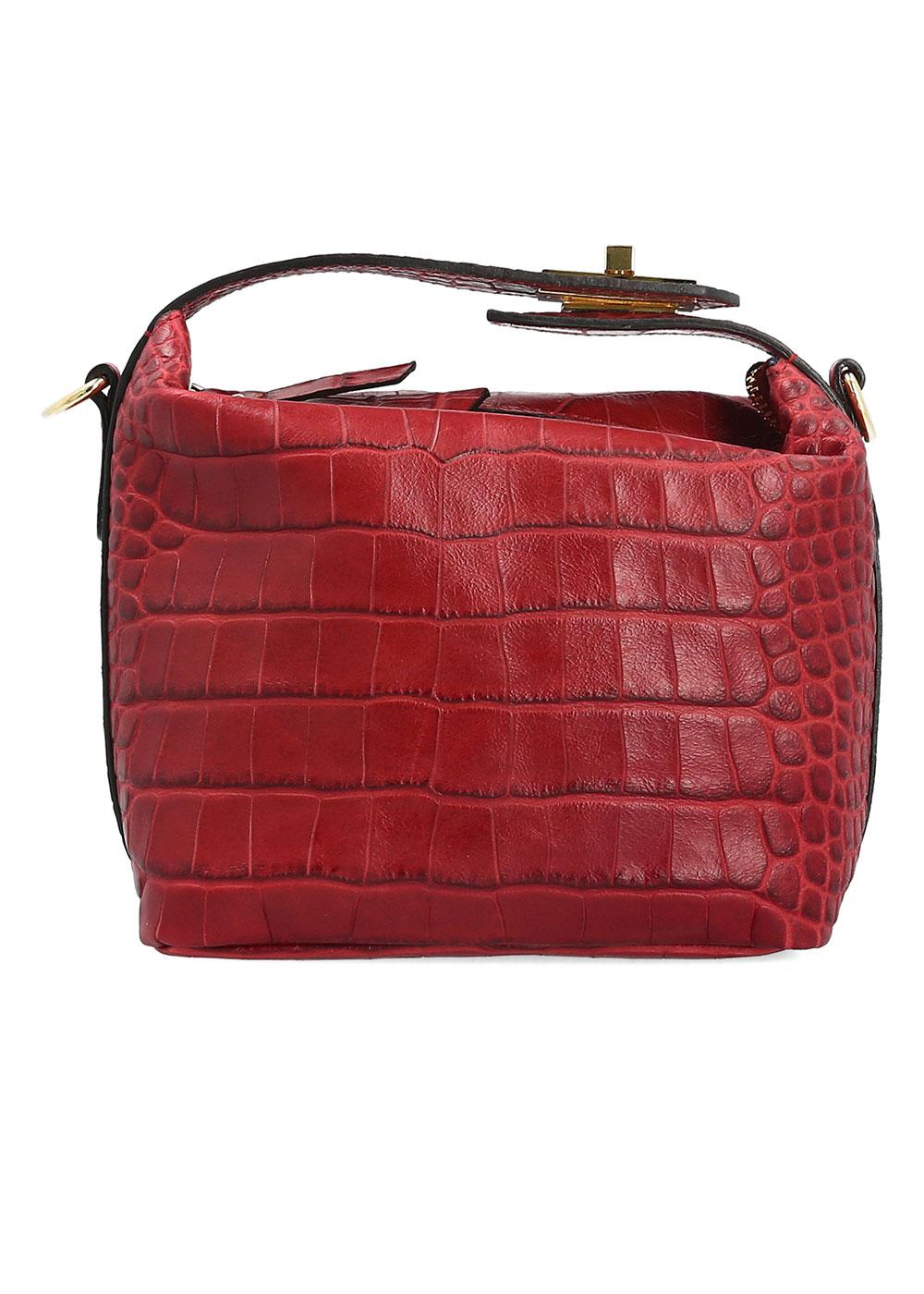 Fairmount MINI SAC WILLIS CROCO ROUGE Manfield