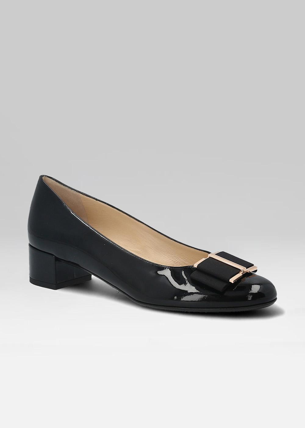Escarpins Manfield - Velours Noir, Doublure Cuir, Talon Kitten - Taille 35