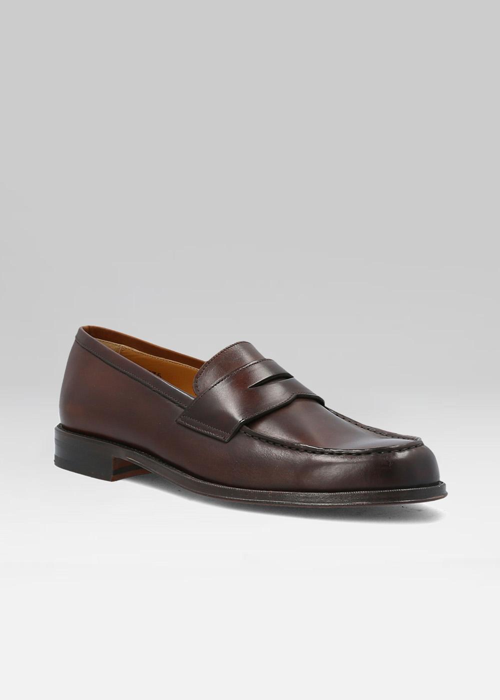 Mocassins Bata Vintage En Cuir Fauve - Taille 44 - Avec Embauchoirs Bois - TBE