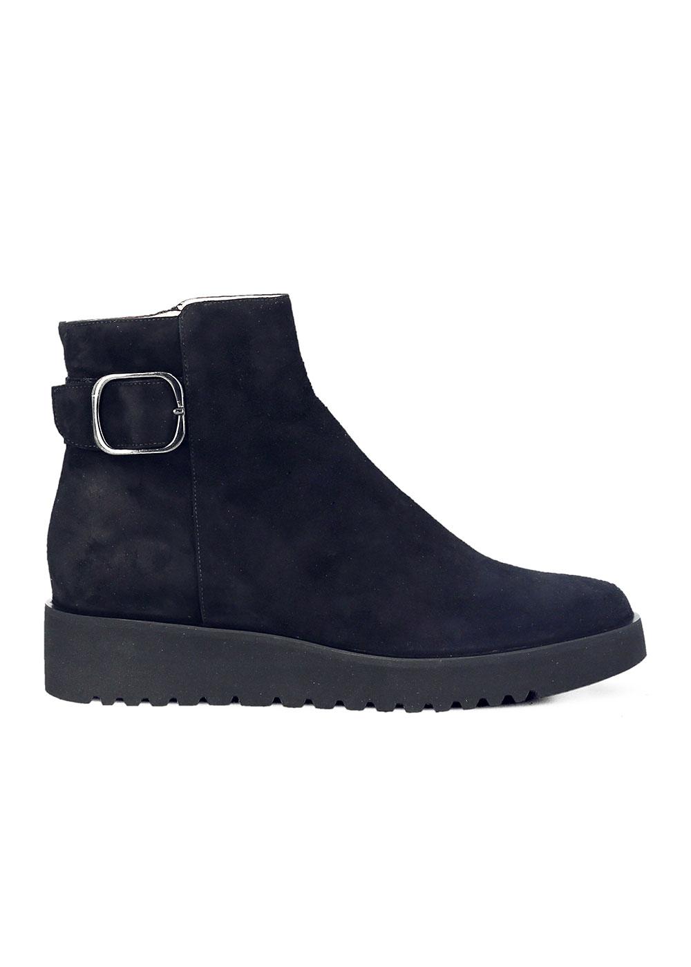 Manfield BOOTS SEMELLE GOMME VELOURS NOIR Manfield