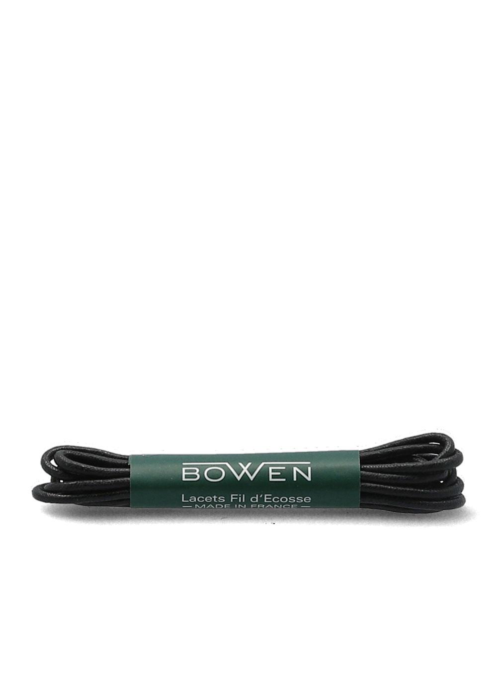 Bowen LACET COTON FIN CIRE NOIR Manfield
