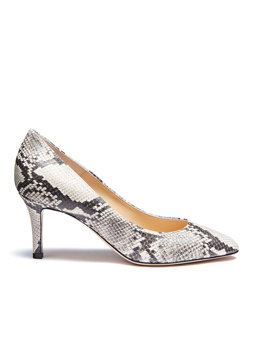 Charles Kammer ESCARPIN PYTHON NATUREL TALON 7 CM Manfield